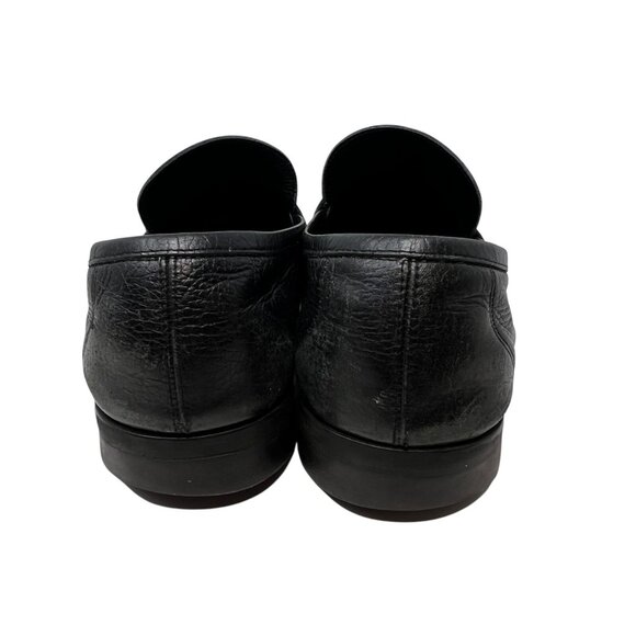 Salvatore Ferragamo Mens 13 Gancini Bit Loafers Black Leather Driving Shoes Flaw main image 8